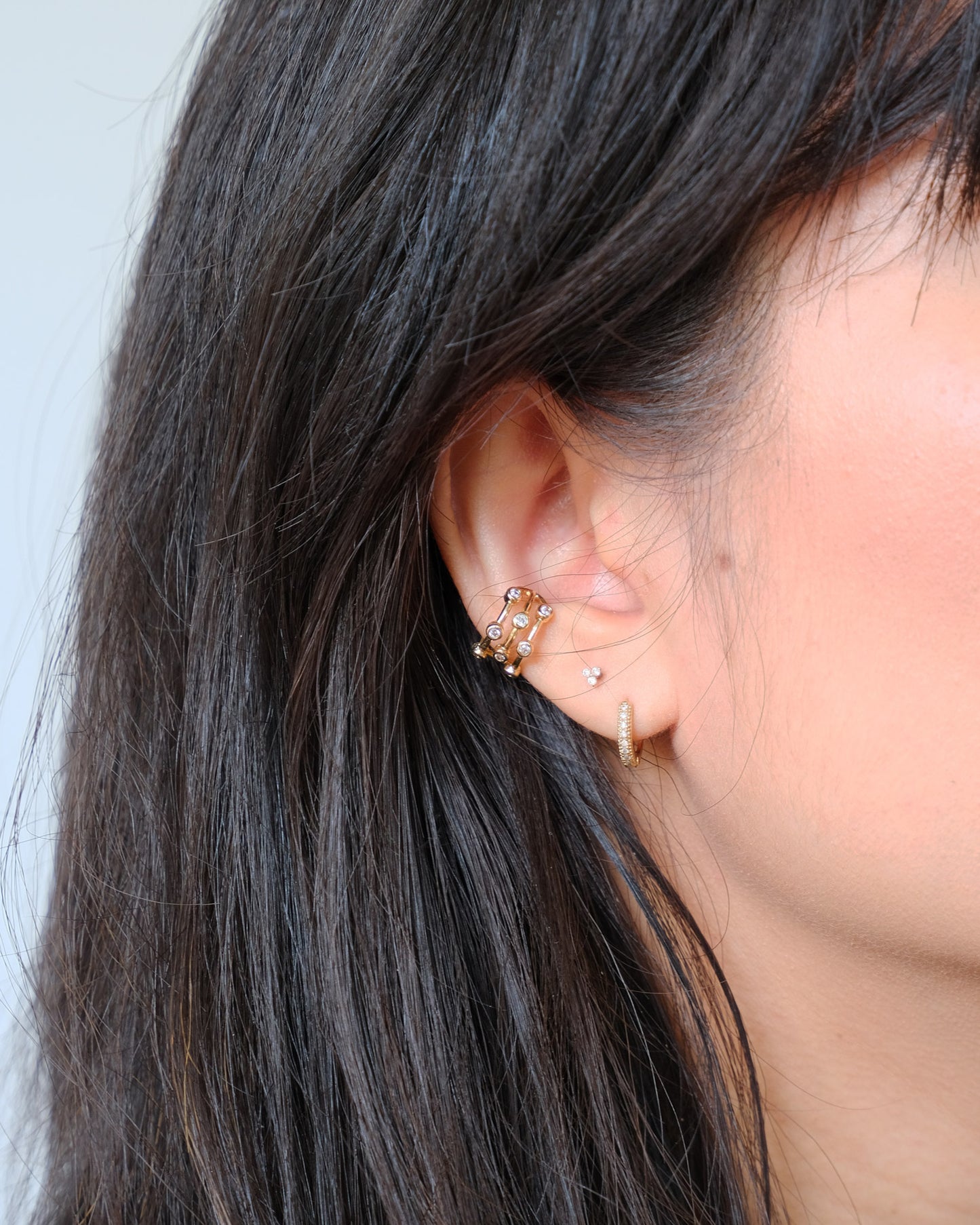 TRIAD BEZEL EAR CUFF