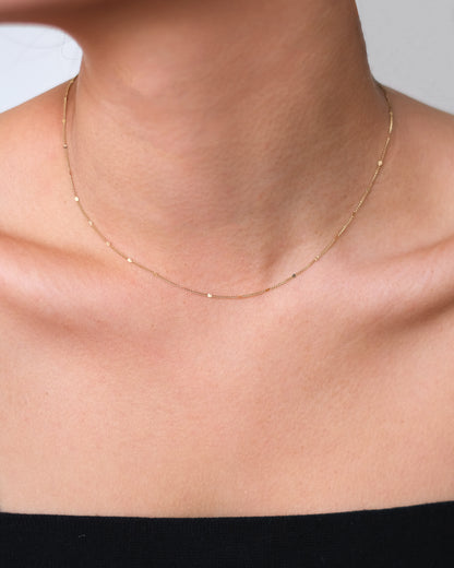 PRESSED DETAIL CHAIN NECKLACE