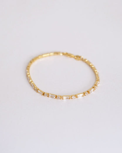 ROUND CUT BAGUETTE TENNIS BRACELET